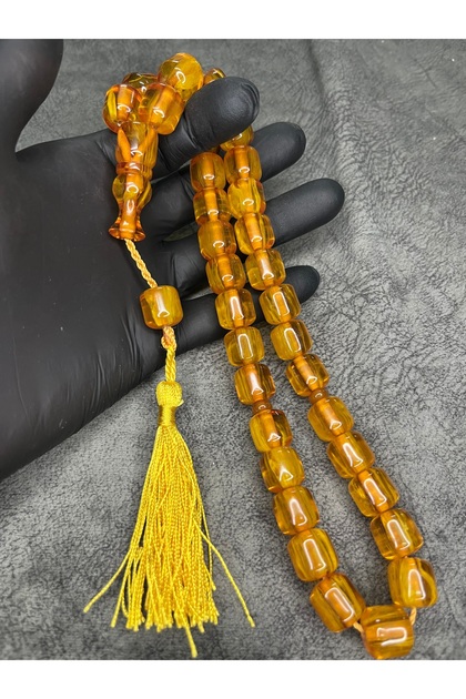 Large Size Rope Tassel Moire High-End Tightening Amber Prayer Beads