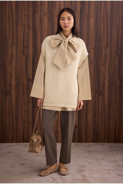Crew Neck Sweater Bone
