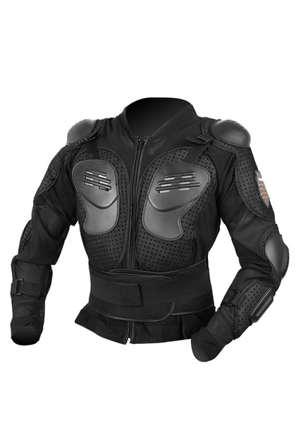 Armură de protecție pentru motocicletă, protecție completă, reglabilă, rezistentă la uzură, respirabilă, mărimea M, neagră