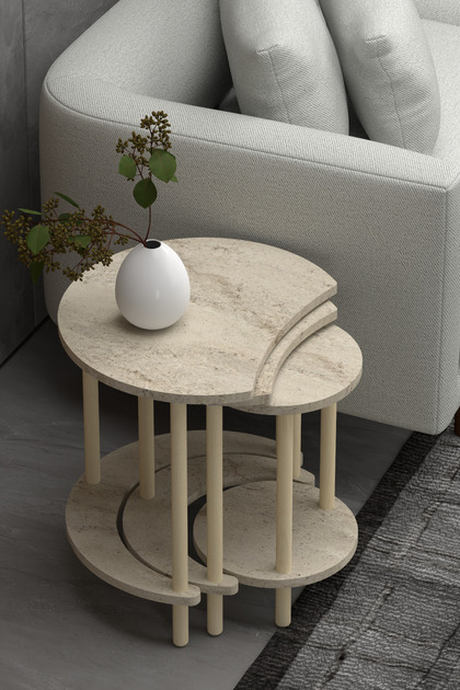 Elma model zigon sehpa,salon sehpası,ofis sehpası,servissehpası,çay sehpası