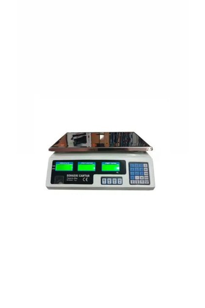 Cantar Electronic 40 kg, acumulator inclus, digital, functii multiple, afisaj dublu, autonomie mare