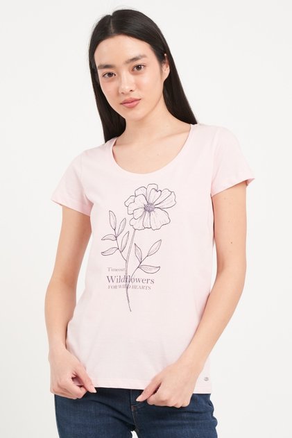 Tricou dama cu maneca scurta si imprimeu grafic