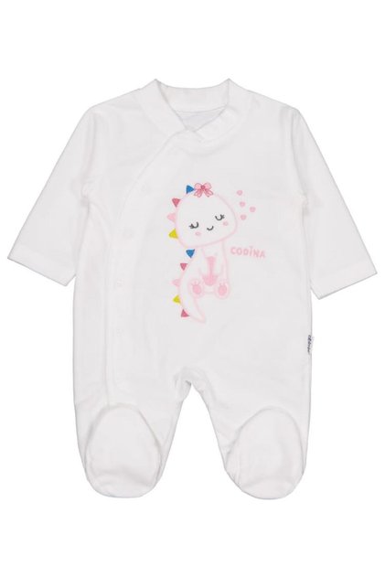 Giraffe Embroidery Snap Fastener 1-6 Months Jumpsuit - Ecru 3-6 Months