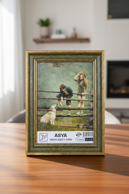 Asya Çerçeve Dekoratif Antik Desenli 15x21 Ayaklı Plastik Fotoğraf