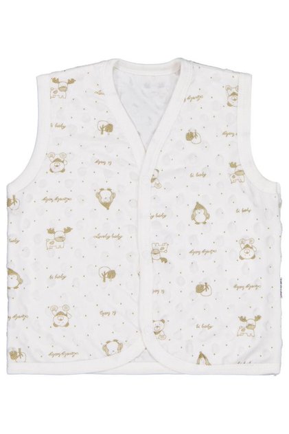 Civil baby patterned vest 1-9 months - ecru 6-9 months