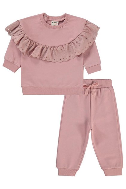 Embroidered 6-18 Month Set - Pink 9-12 Months