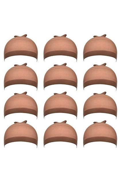 24 Pcs (12 Pack) Nylon Wig Caps for Women and Men