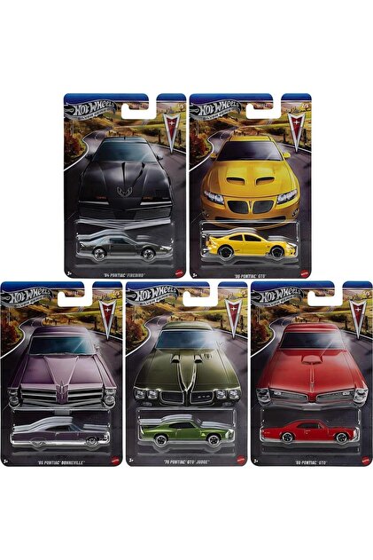 HOT WHEELS Silver Series Pontiac 5'li Set 1:64 Diecast Koleksiyon
