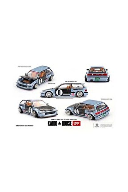 MINI GT 街道ハウス　HONDA CIVIC　チェイス mini gt CHASE Kaido House x Mini GT Honda Civic (EF) Kaido Works