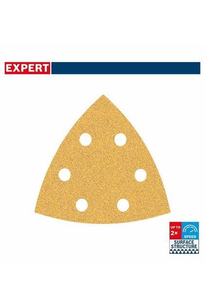 Expert 93x93 mm 60 kum Üçgen Zımpara Kağıdı 5'li 2608900824