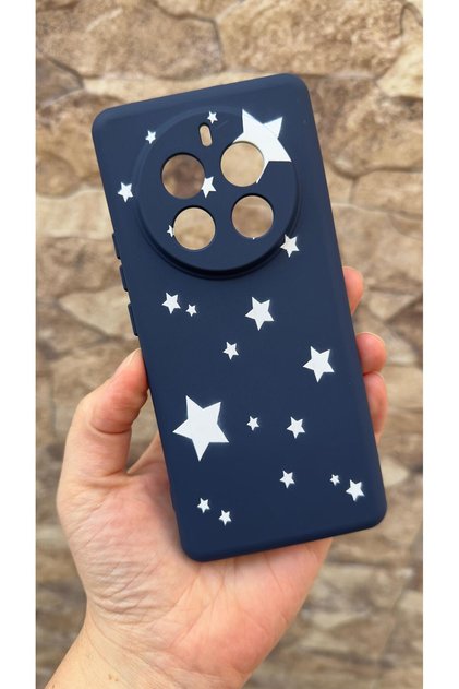 Realme 12 Pro Compatible Mini Star Patterned Silicone Shock-Absorbing Classic Protective Rubber Case 277