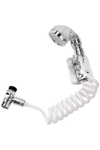 Prelungitor duș robinet, furtun flexibil 22,5 cm, G1/2, argintiu