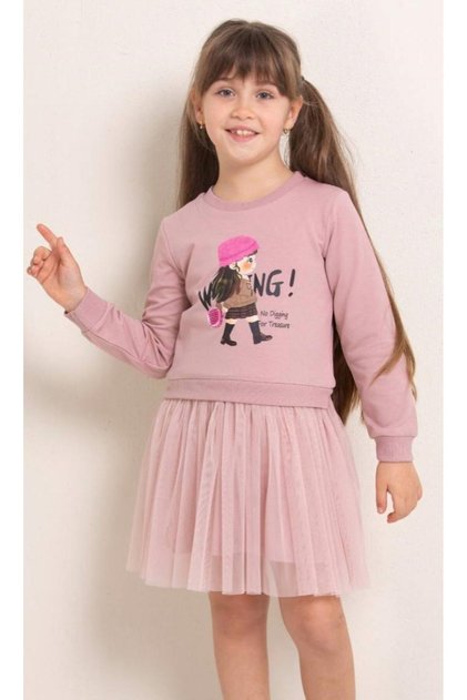Girl's Figure Printed Summer Detail Skirted Suit