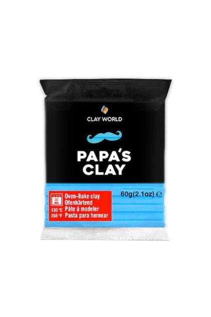 Lut polimeric Papa's Clay, 60 g, albastru deschis