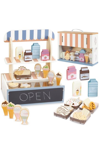 Magazin pliabil din lemn - cafenea, patiserie cu accesorii