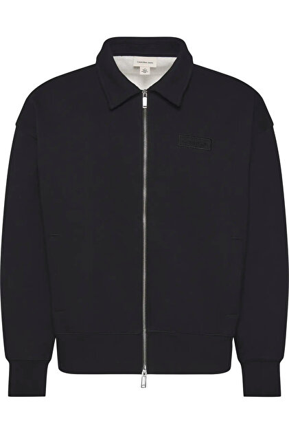 Calvin Klein LS WAFFLE-LINED PREMIUM SHIRT JA Erkek Siyah