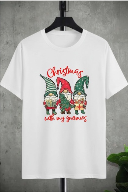 Unisex New Year Special Design Printed Basic Crew Neck Regular T-Shirt 100% Cotton