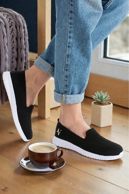 Women's Knitwear Lightweight Slip-On Breathable Knitted Ballerinas Daily Comfortable Use