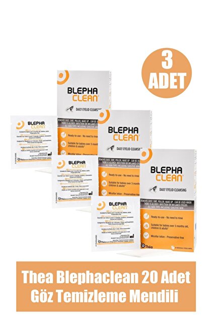 Blephaclean Steril Göz Pedi 20'li 3 Kutu