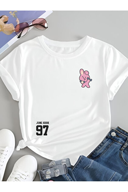 Jung Kook Printed T-Shirt, Oversized Unisex T-Shirt Child / Adult (with Surprise Gift)