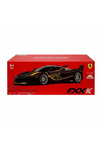 BBURAGO Signature Series 1/18 Ferrari FXX K Evo Siyah Sarı Diecast