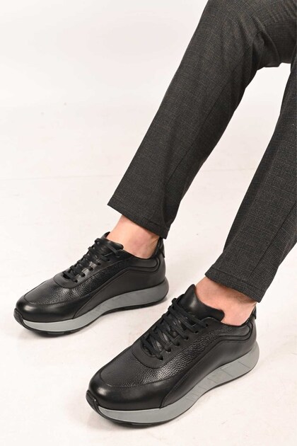 Bağcıklı Eva Taban Hakiki Deri Sneaker 172-64156 Erkek Ayakkabı