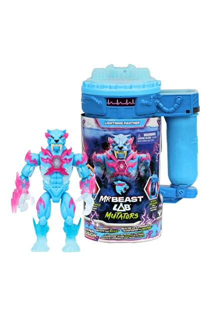 TOYFEST MrBeast Lab Lightning Panther Mutators Deney Seti 14 Cm TOYFEST MrBeast Lab Lightning Panther Mutators Deney Seti 14 Cm