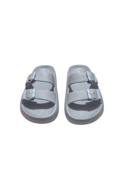 Women's Double Buckle Platform Sole Eva Summer Slippers