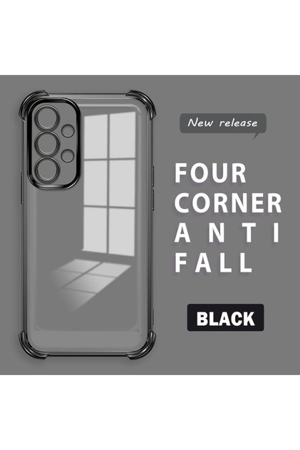 Samsung Galaxy A33 5g Compatible Transparent Four Corner Silicone Coated Glossy Edge Case