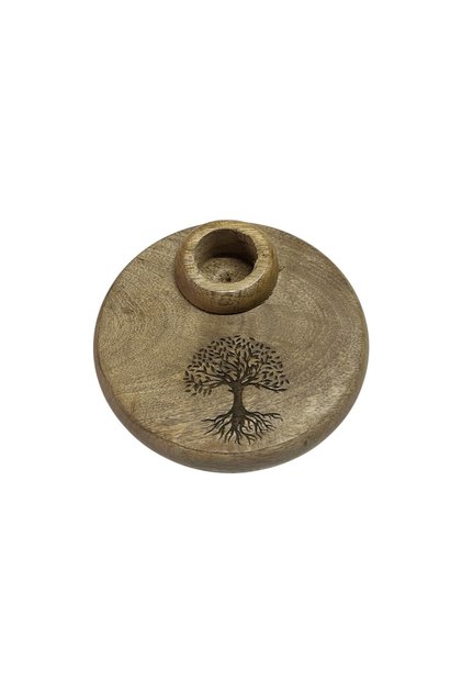 Hayat Ağacı Desenli Ahşap Palo Santo Tütsülük