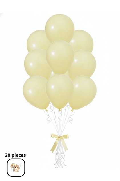 Macaron Yellow Soft Balloon Background and Venue Decoration Decor