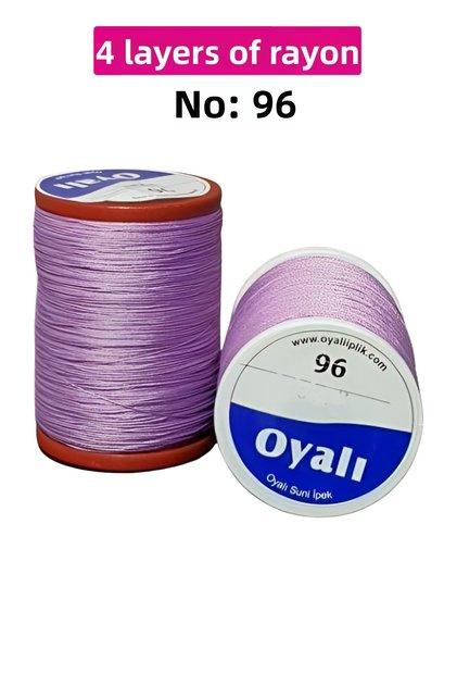 Embroidered 4 Layers Rayon Yarn Needlepoint Beading Floss Crochet No:96