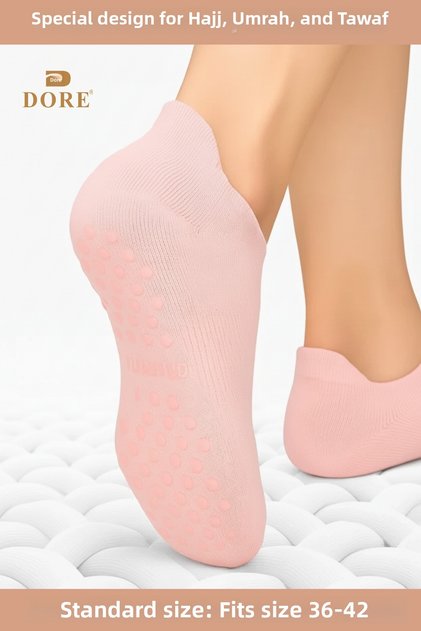 Original Unisex Non-Slip Sole Comfortable Yoga Pilates Hajj Umrah Tawaf Non-Slip Booties Socks for Sports Standard Size 36-42