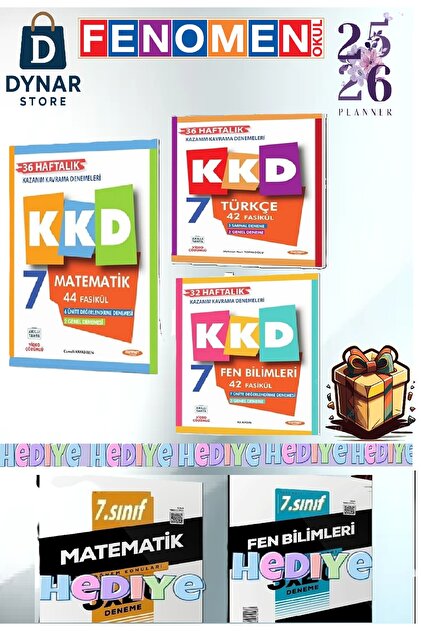 Fenomen Yayıncılık KKD 7.Sınıf Türkçe Matematik Fen Haftalık