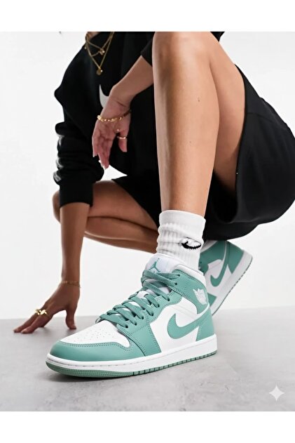 Nike Air Jordan 1 Mid Bred Toe (W) Unisex Spor Ayakkabı - Fiyatı