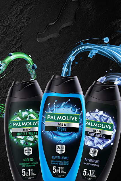 Palmolive Men Pure Arctic 5i1 Arada Erkek Duş Jeli ve Şampuan 500