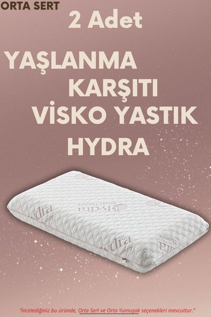Visko Beauty Pillow - Orthopedic Skin Care Pillow Beauty Collagen Visco [2 Pieces] (Medium Soft)