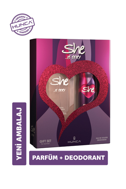 She Sexy Kadın Parfüm Seti ( 50 ml Edt Parfüm + 150 ml Deodorant