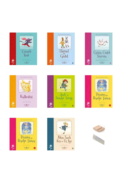 2. ve 3. Sınıf Bir Varmış bir Yokmuş Hikaye Serisi (8-10 Yaş) / 8 Kitap + Tablet Standı