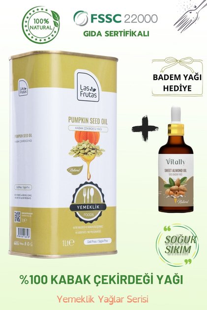Yemeklik Kabak Çekirdeği Yağı 1 Lt