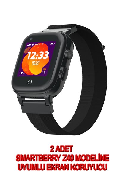 Smart berry Z40 Akıllı Çocuk Saati Modeline Uyumlu 9h kırılmaz Nano Ekran Koruyucu