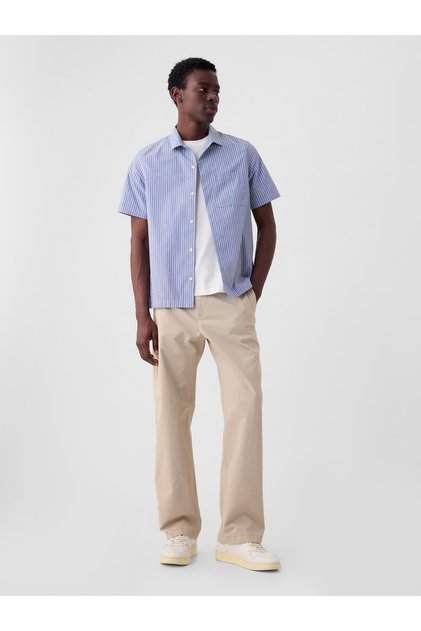 Erkek Krem Modern '90s Loose Kaki Pantolon