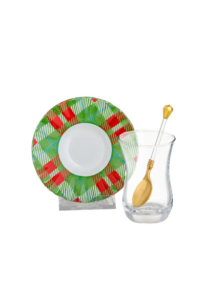 Turkish Glass Tea Set 18 Piece