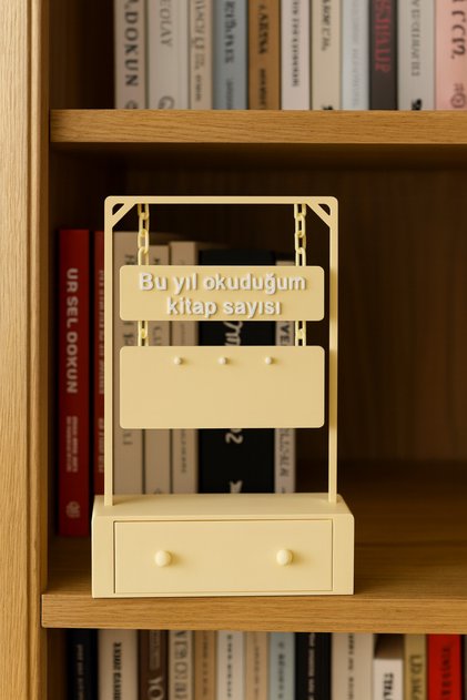 Kitap Okuma Sayacı - Kitaplık Aksesuar - Kitap Okuma Motivasyon