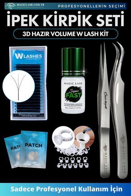 3D W Lash Volume Ipek Kirpik Mini Başlangıç Seti