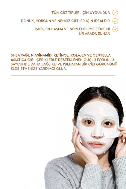 Mjcare Glow Collagen Melting Mask - Hydrojel Şeffaflaşan Eriyen