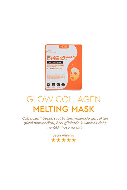 Mjcare Glow Collagen Melting Mask - Hydrojel Şeffaflaşan Eriyen