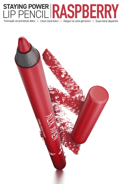 Suya Dayanıklı Uzun Süre Kalıcı Yumuşak Dudak Kalemi - Staying Power Lip Pencil 57 Raspberry