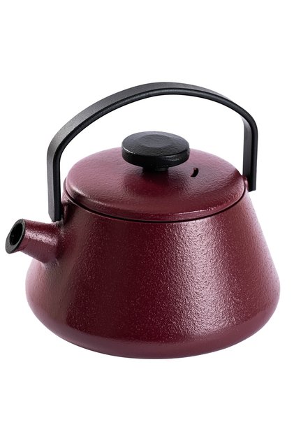 T-TIME AUBERGINE RED DEMİR DÖKÜM DEMLİK