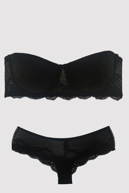 4696 Verona Underwire Supported Strapless Bra Set